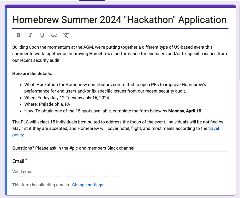 Hackathon Application